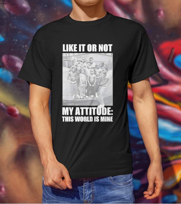 LIKE IT OR NOT MY ATTITUDE THIS WORLD IS MINE T-Shirt