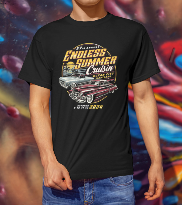 27th Annual Endless Summer Cruisin Ocean City Maryland October 9-10-11-12 T-Shirt