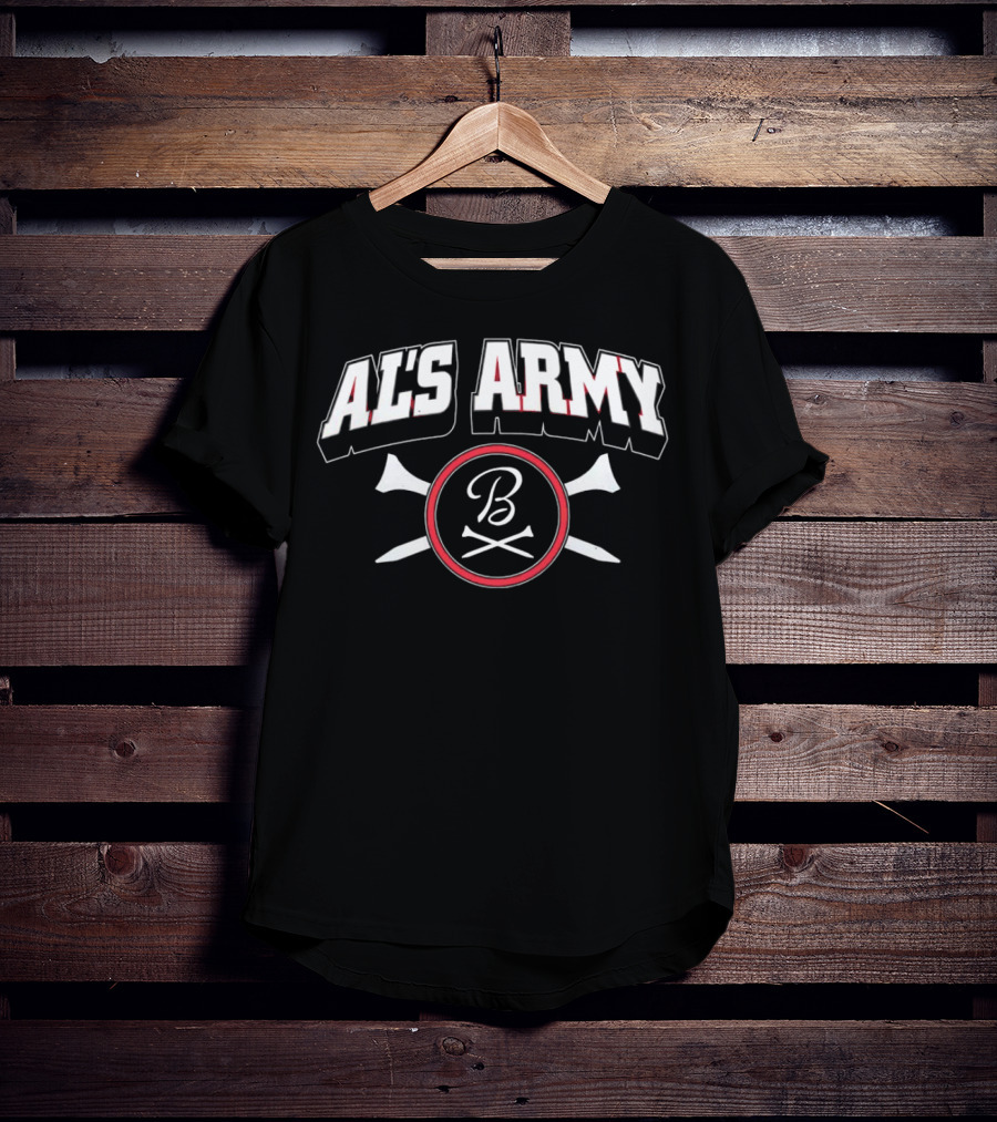 AL'S ARMY B With Crossed Bats Baseball T-Shirt