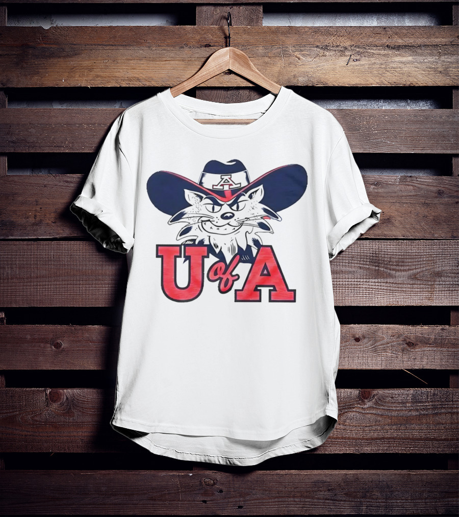 Arizona Wildcats U Of A Mascot Cowboy Hat T-Shirt