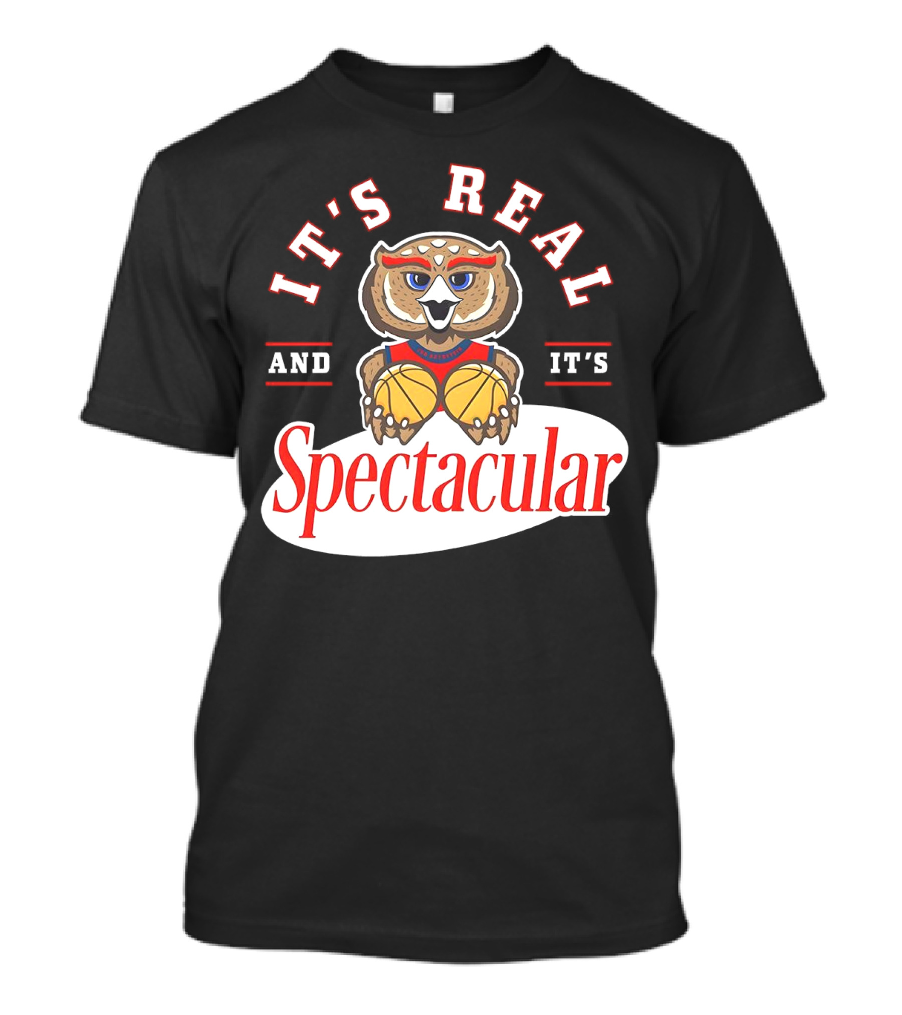 It's Real And It's Spectacular Florida Atlantic Owls Mascot T-Shirt