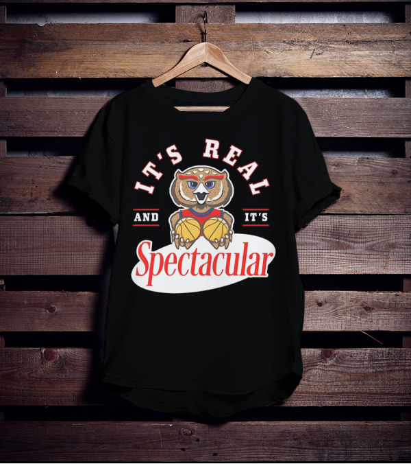 It's Real And It's Spectacular Florida Atlantic Owls Mascot T-Shirt
