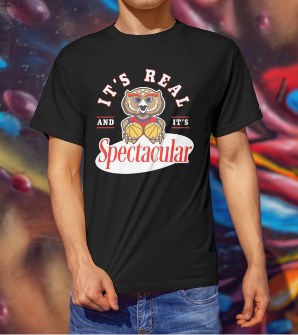 It's Real And It's Spectacular Florida Atlantic Owls Mascot T-Shirt