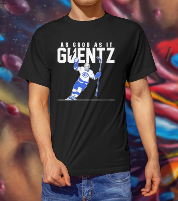 As Good As It Guentz 59 Tampa Bay Lightning Jake Guentzel Hockey Player T-Shirt