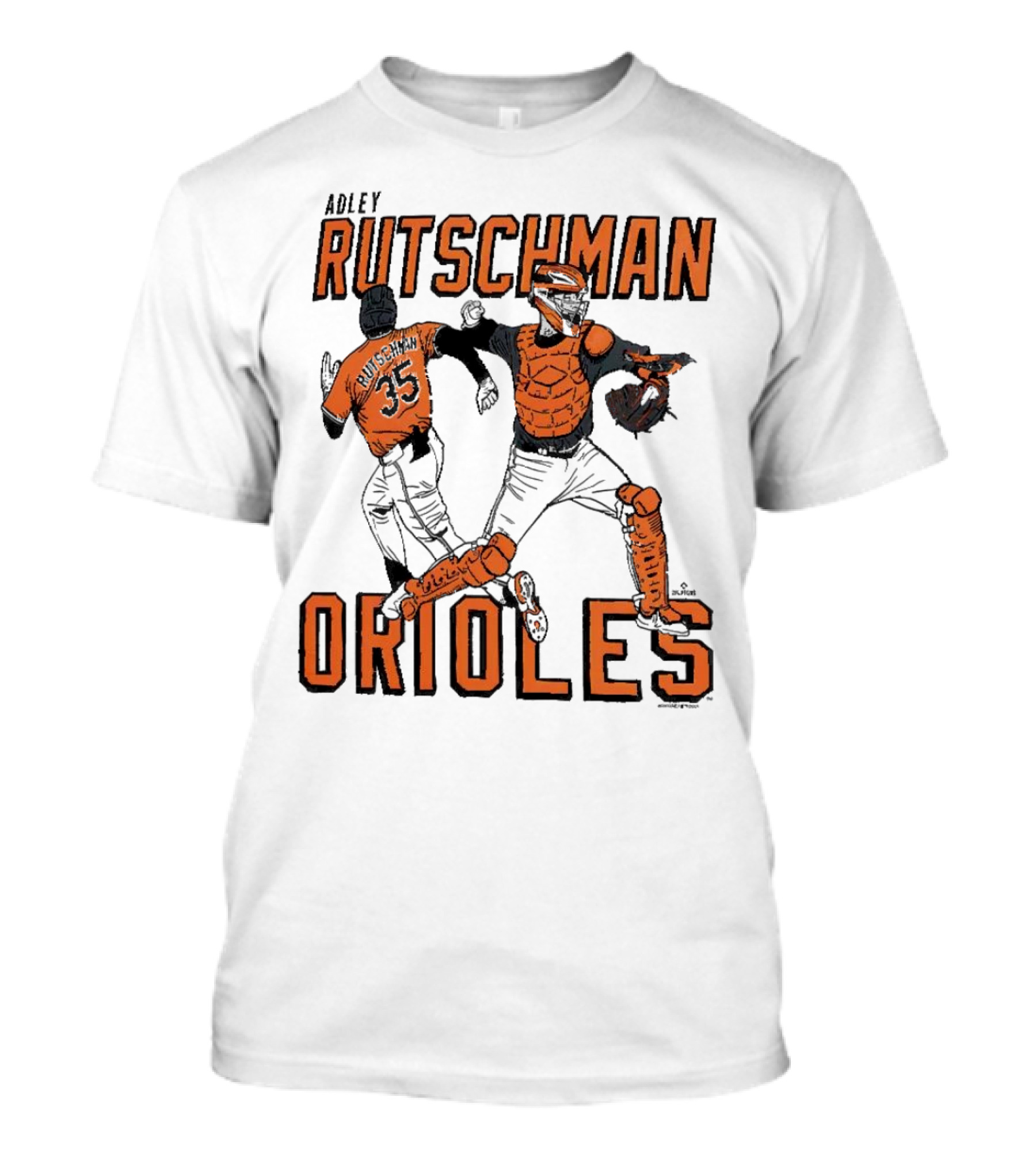 Adley Rutschman Baltimore Orioles #35 MLB Catcher T-Shirt