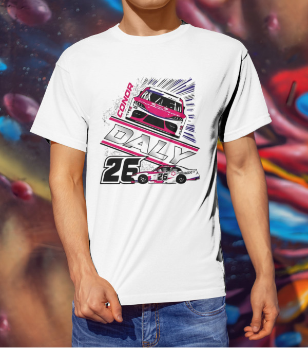 Conor Daly 26 Polkadot Racing Car T-Shirt