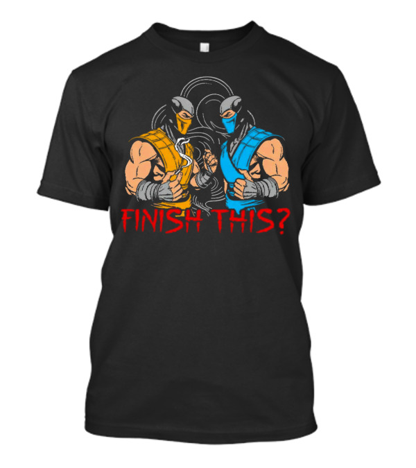 Finish This Mortal Kombat Smoke Sub-Zero Scorpion Showdown T-Shirt