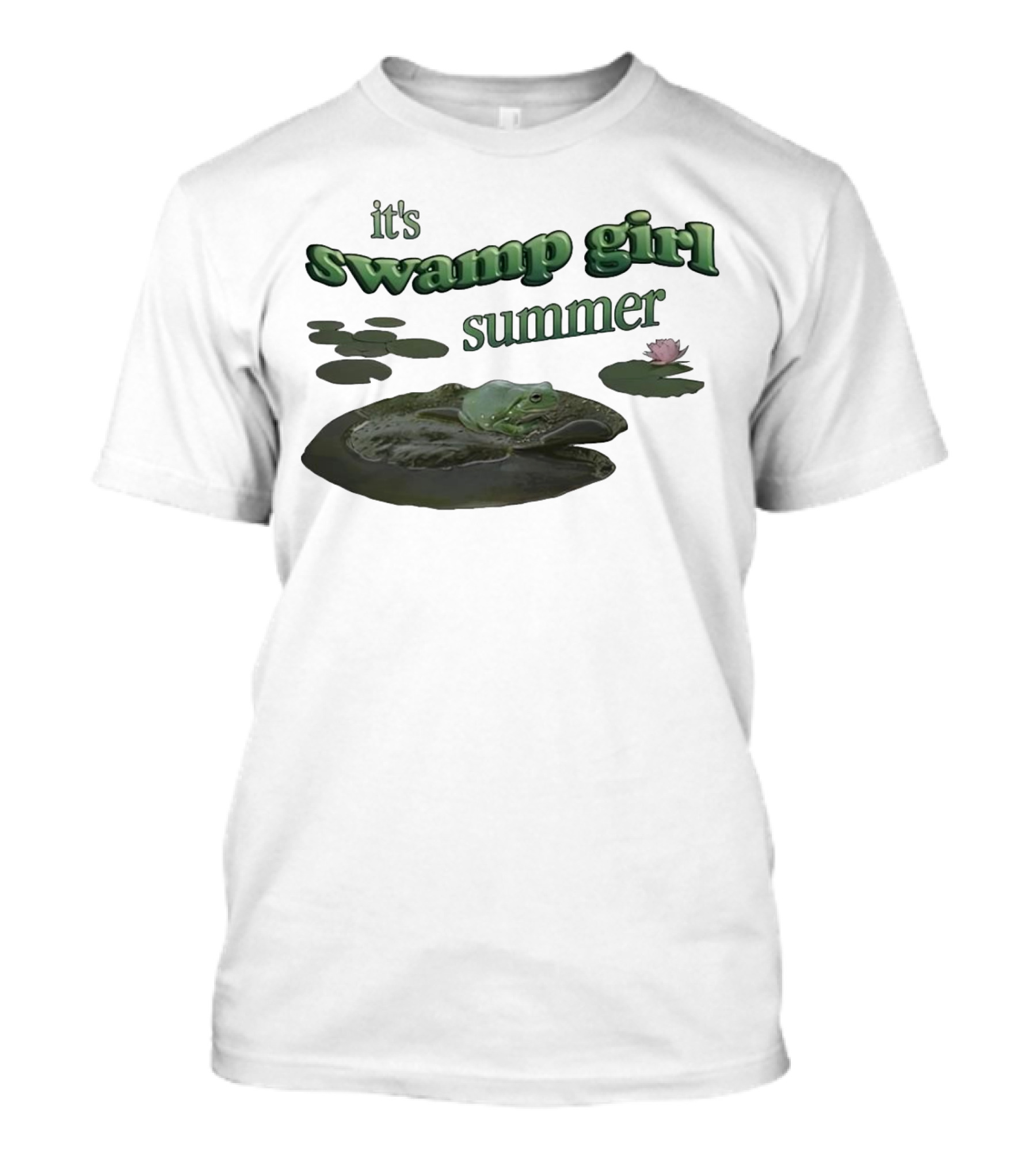 It's Swamp Girl Summer Frog Lily Pads Blossom T-Shirt