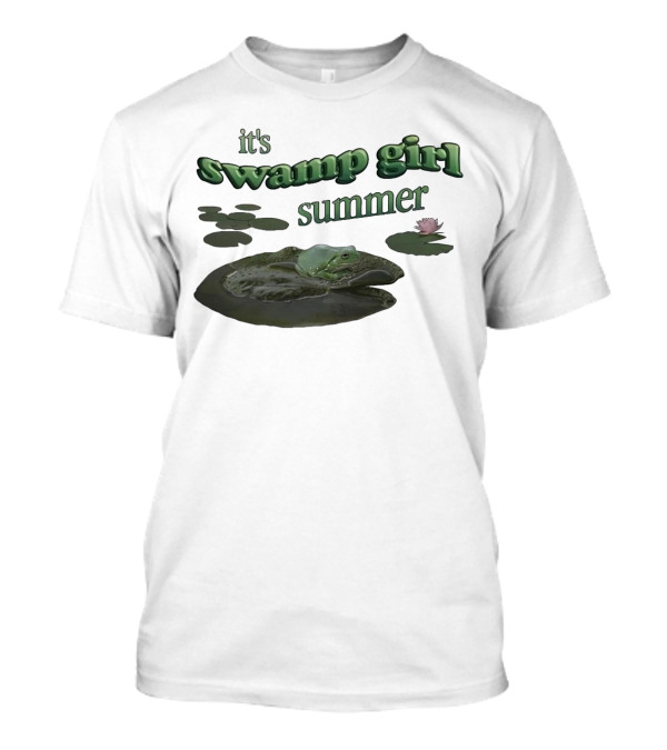 It's Swamp Girl Summer Frog Lily Pads Blossom T-Shirt