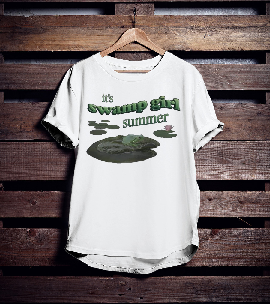 It's Swamp Girl Summer Frog Lily Pads Blossom T-Shirt
