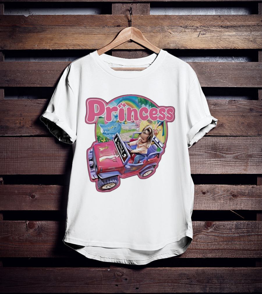 Princess Rainbow Fantasy Adventure Kids Jeep T-Shirt