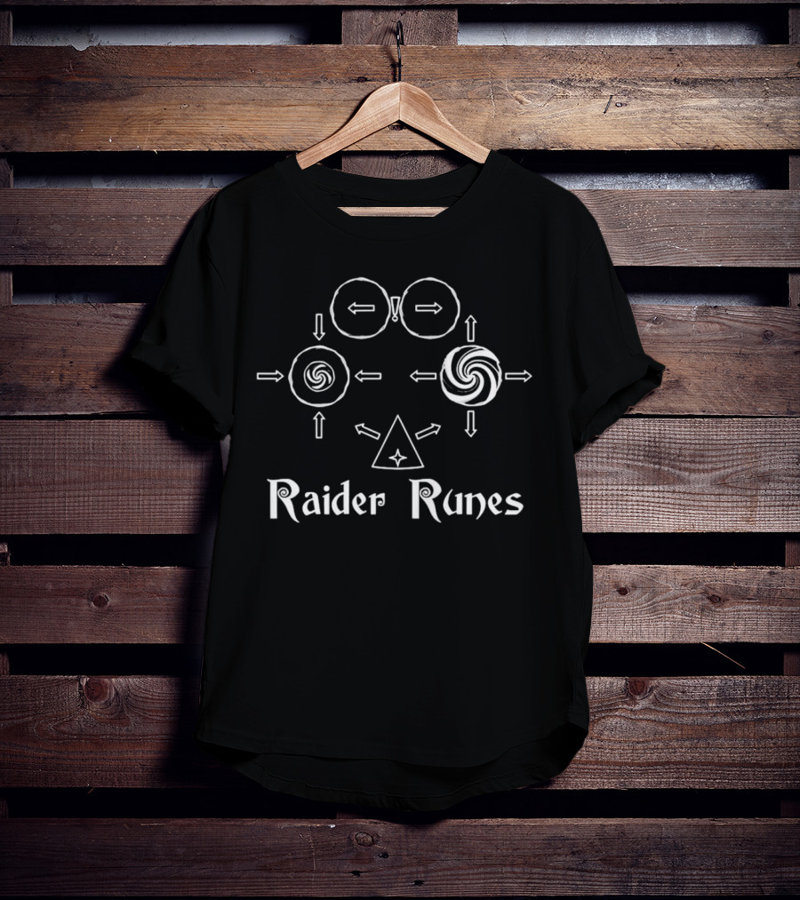 Raider Runes Circular Symbols And Arrows T-Shirt