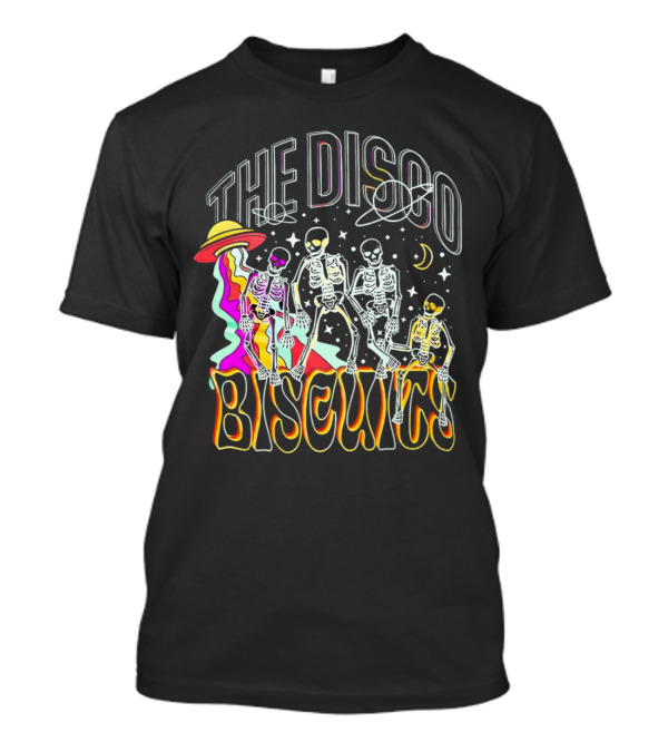 The Disco Biscuits Skeletons Dancing With UFO And Stars T-Shirt