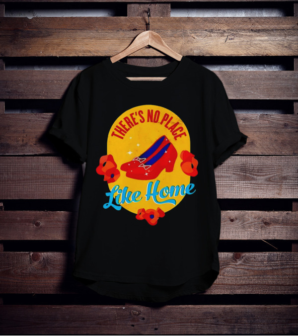 There's No Place Like Home Red Shoes Vintage T-Shirt