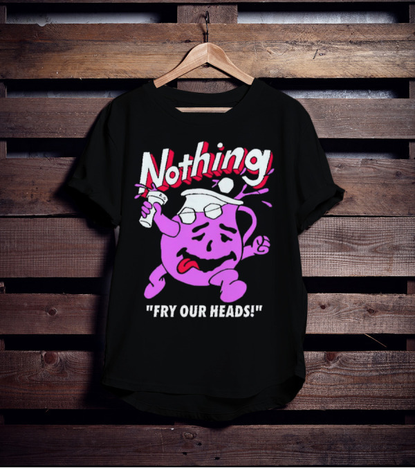 Nothing Fry Our Heads Purple Pitcher Character T-Shirt