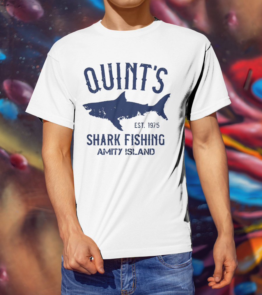 Quint’s Shark Fishing Amity Island EST 1975 T-Shirt