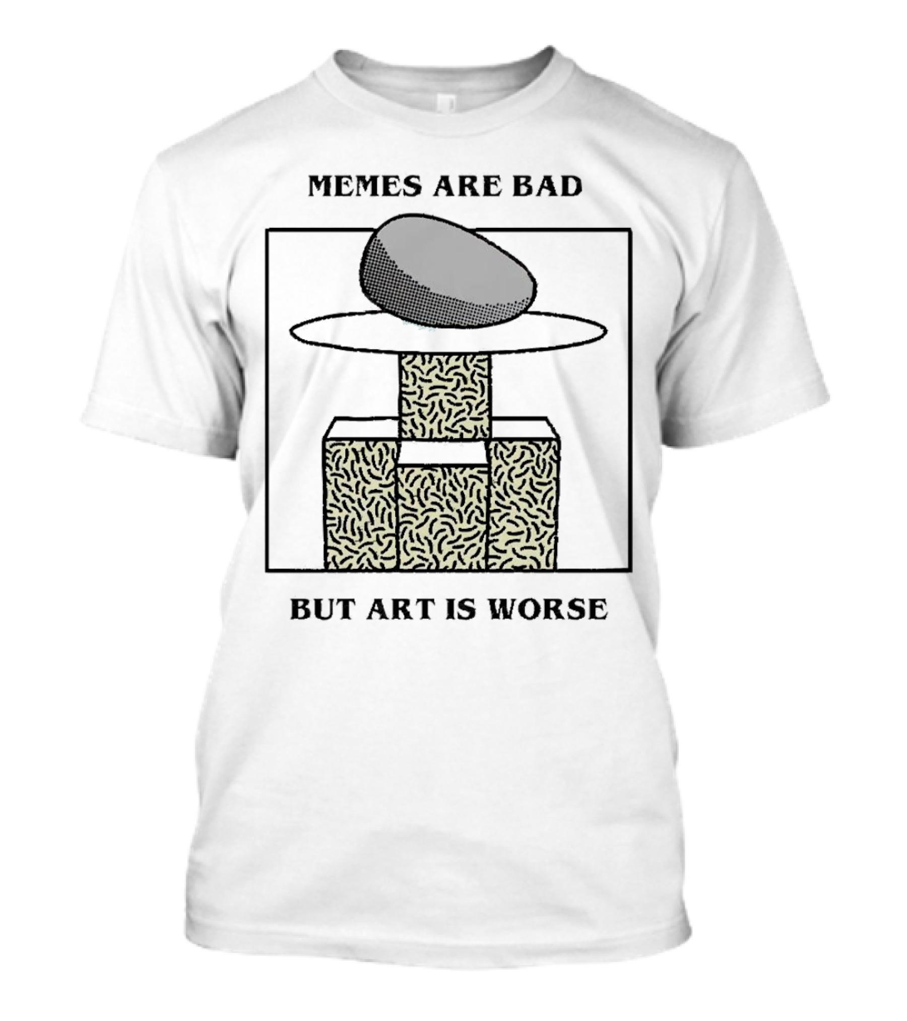 Memes Are Bad But Art Is Worse Abstract Geometric Pattern Hat T-Shirt