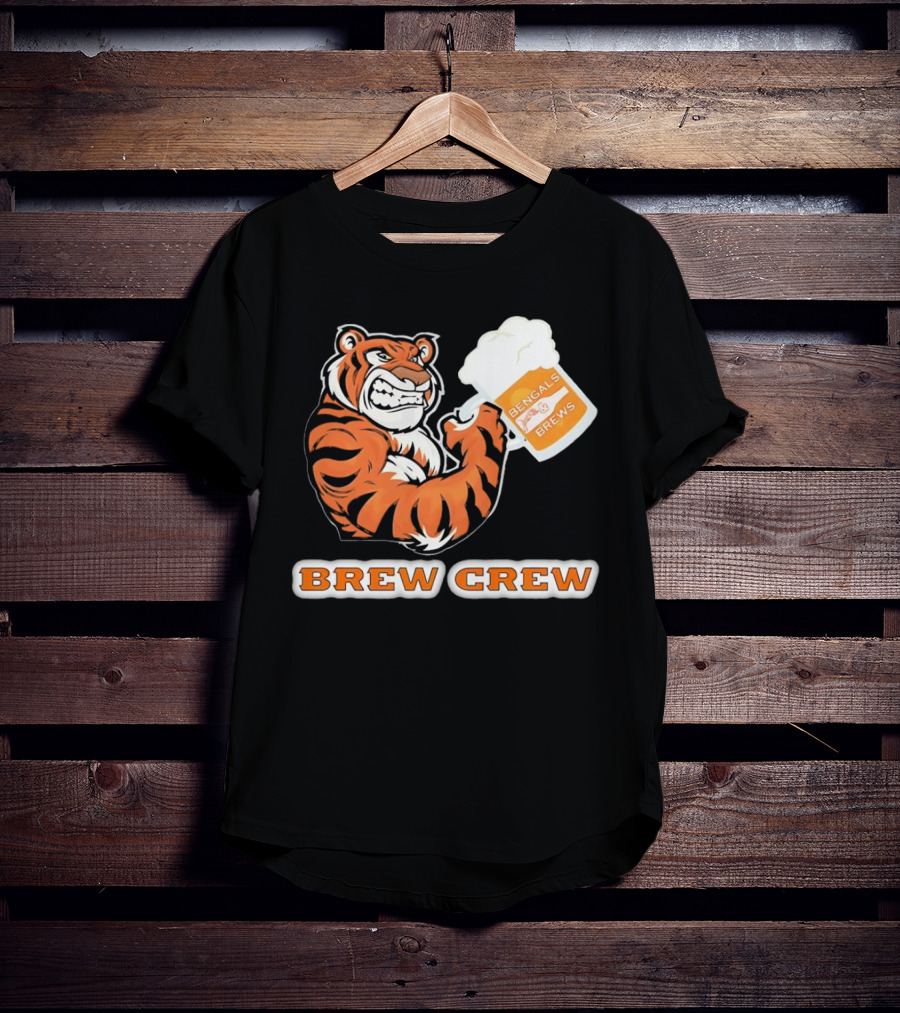 Bengals Brews Brew Crew Tiger Beer Mug T-Shirt
