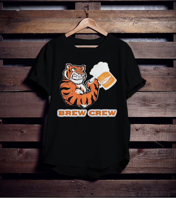 Bengals Brews Brew Crew Tiger Beer Mug T-Shirt
