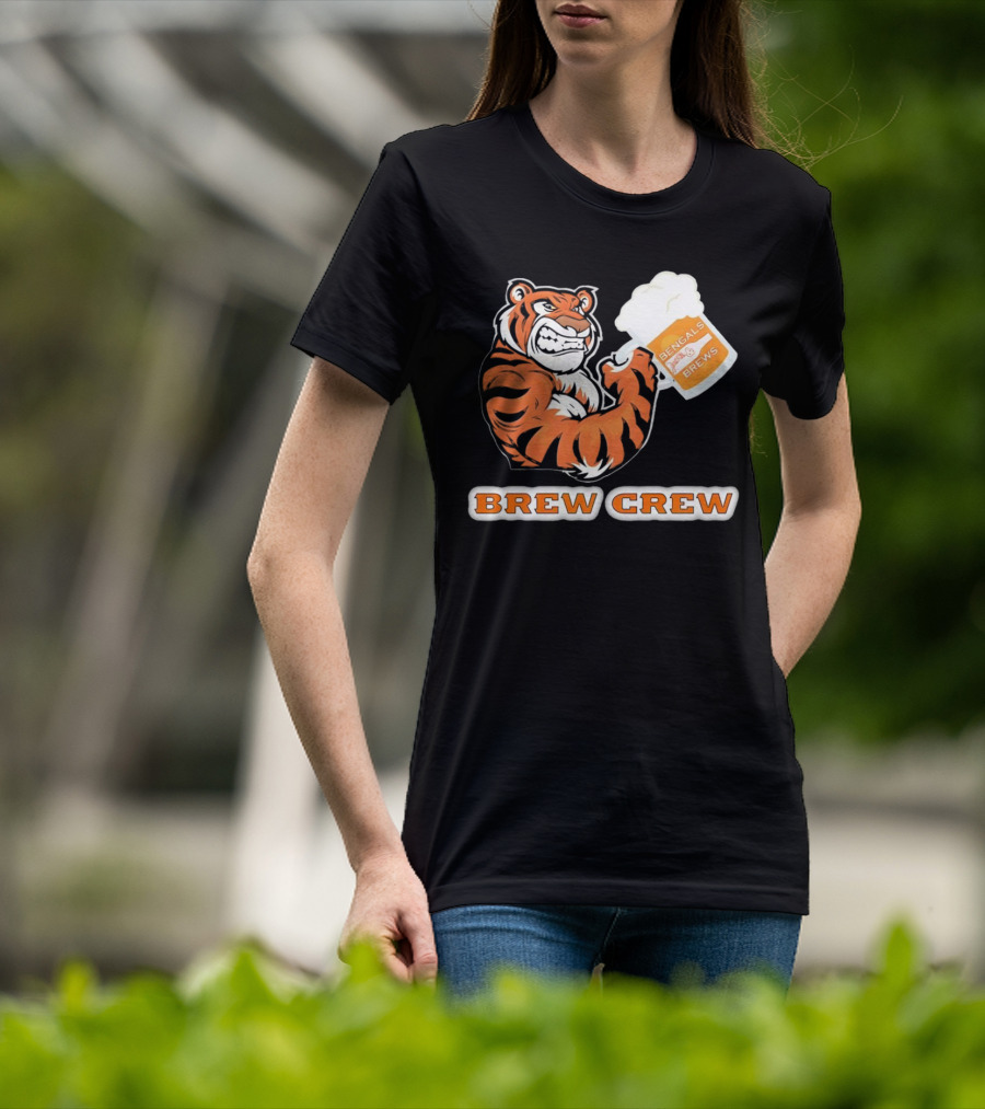 Bengals Brews Brew Crew Tiger Beer Mug T-Shirt
