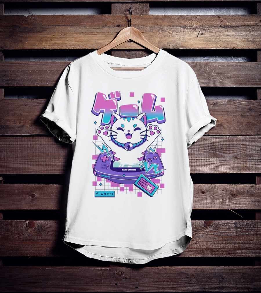 Game Cat Advance Yuri Santos Pereira ゲームキャット T-Shirt