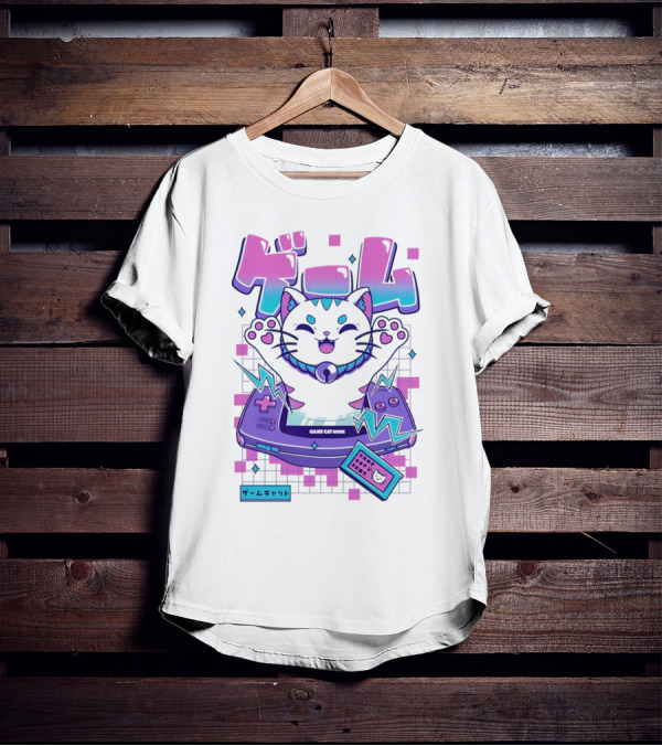 Game Cat Advance Yuri Santos Pereira ゲームキャット T-Shirt