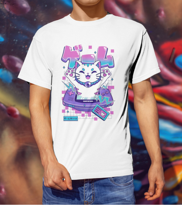Game Cat Advance Yuri Santos Pereira ゲームキャット T-Shirt