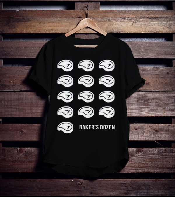 Baker’s Dozen Steak Illustration Dr Shawn Baker T-Shirt