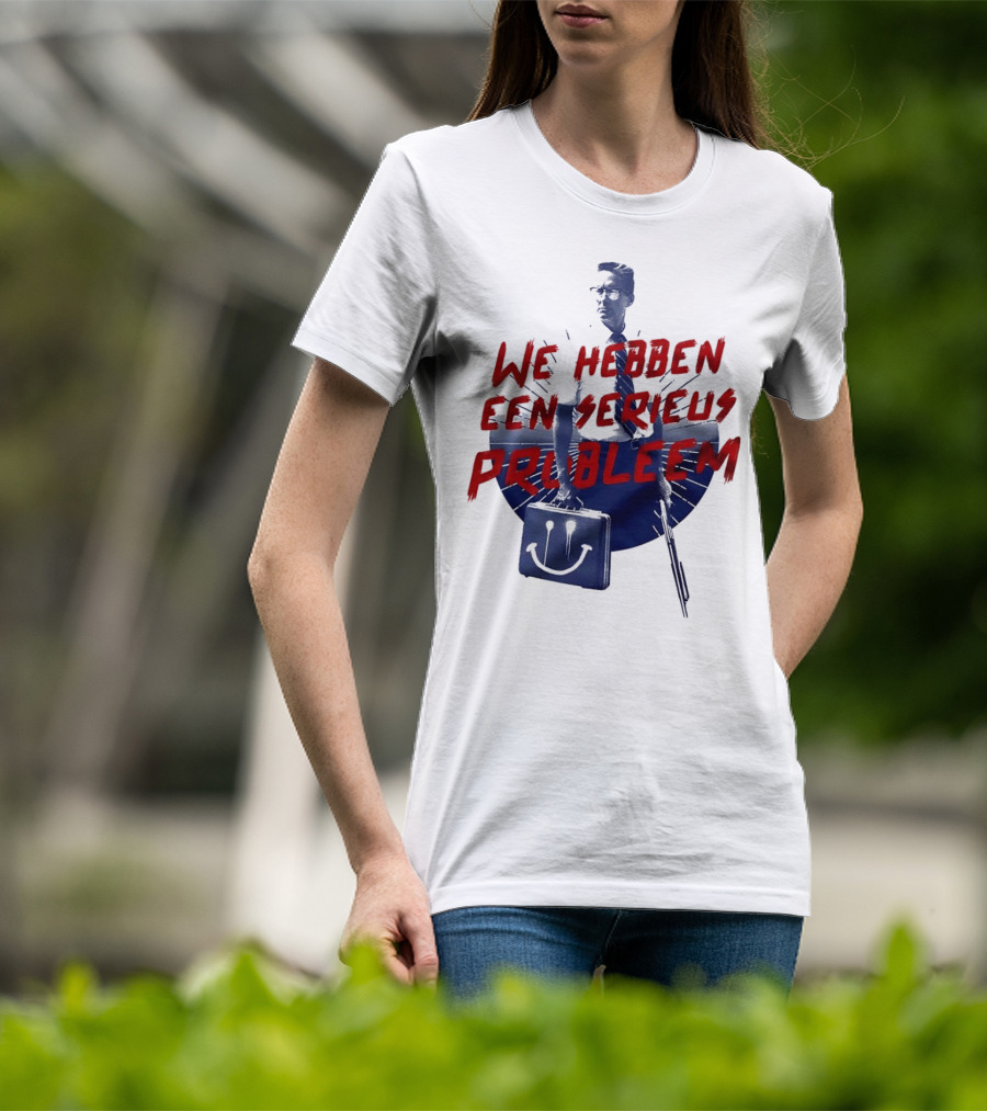 We Hebben Een Serieus Probleem Smiley Bag Man In Shadow T-Shirt