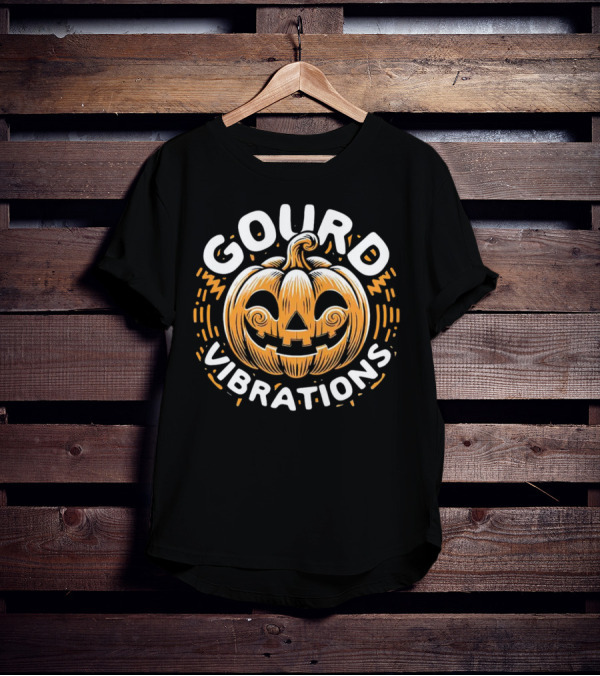 Gourd Vibrations Pumpkin Jack-O'-Lantern T-Shirt