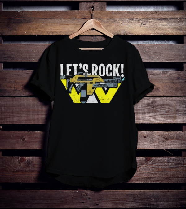 LET'S ROCK Aliens Weyland Yutani Pulse Rifle T-Shirt