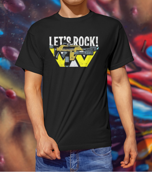 LET'S ROCK Aliens Weyland Yutani Pulse Rifle T-Shirt