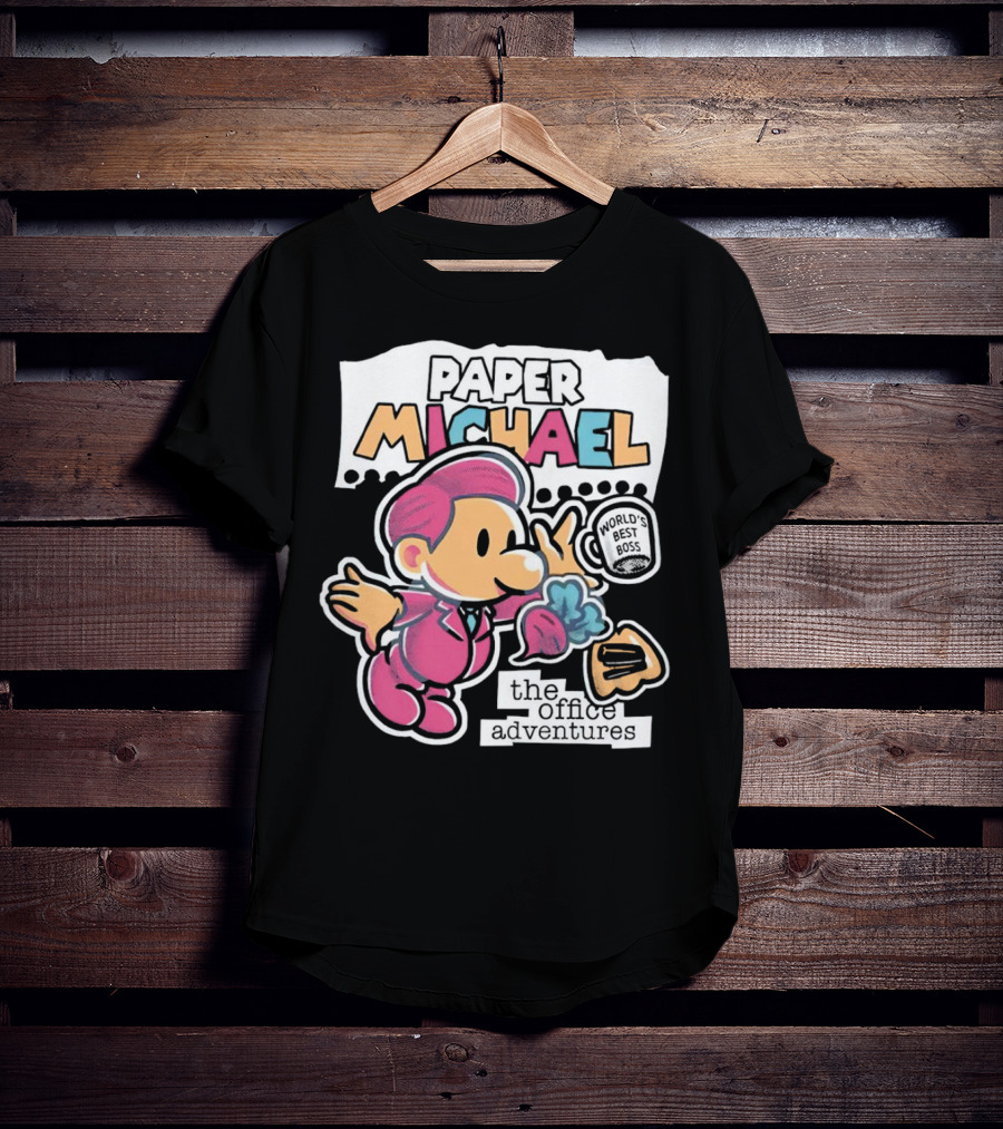 Paper Michael World's Best Boss The Office Adventures T-Shirt