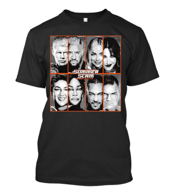 Summer Slam Cleveland WWE Superstar Collage T-Shirt