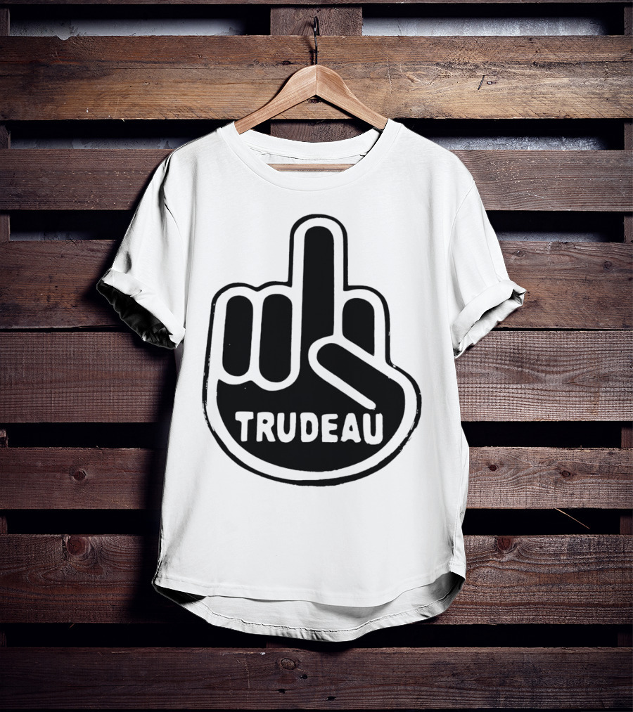 Trudeau Middle Finger Hand Gesture T-Shirt
