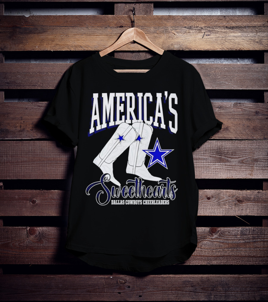 America's Sweethearts Dallas Cowboys Cheerleaders Boots T-Shirt