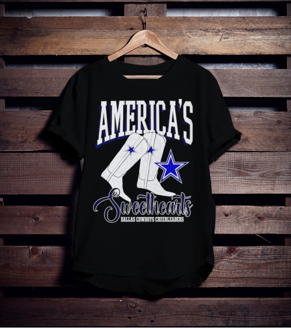 America's Sweethearts Dallas Cowboys Cheerleaders Boots T-Shirt