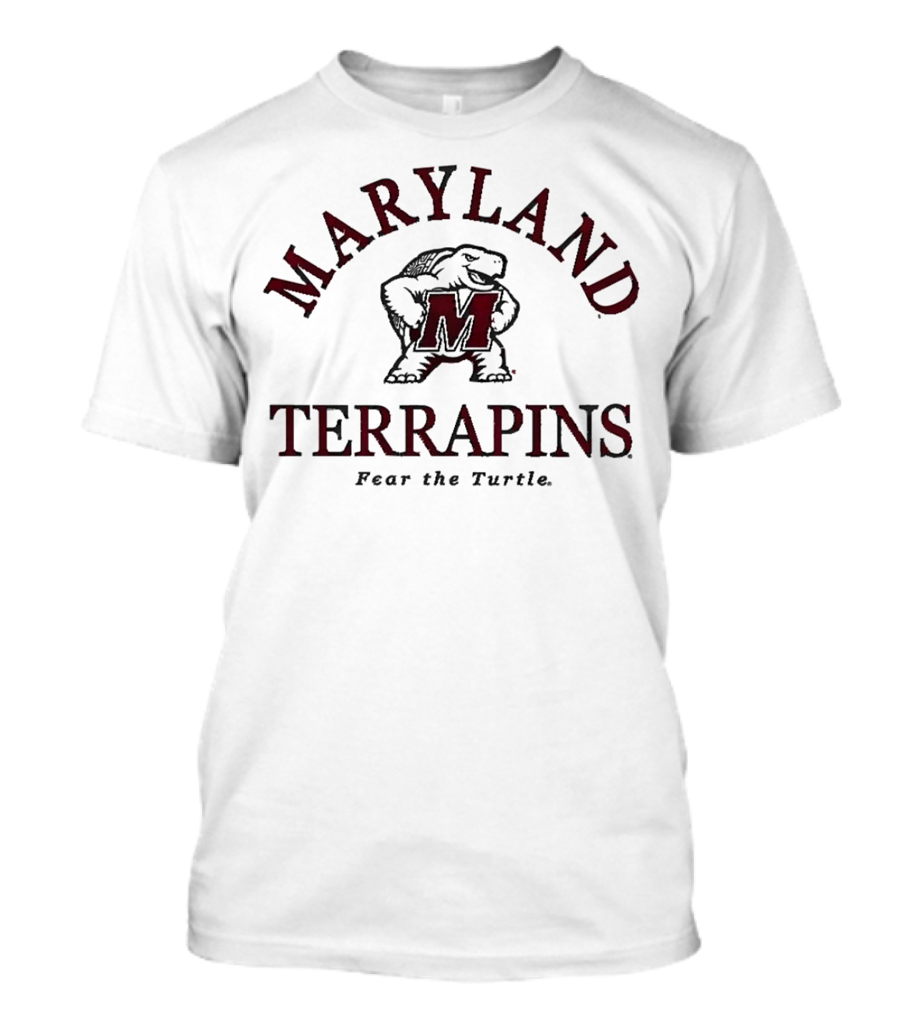 Maryland Terrapins Fear The Turtle Bold Mascot T-Shirt