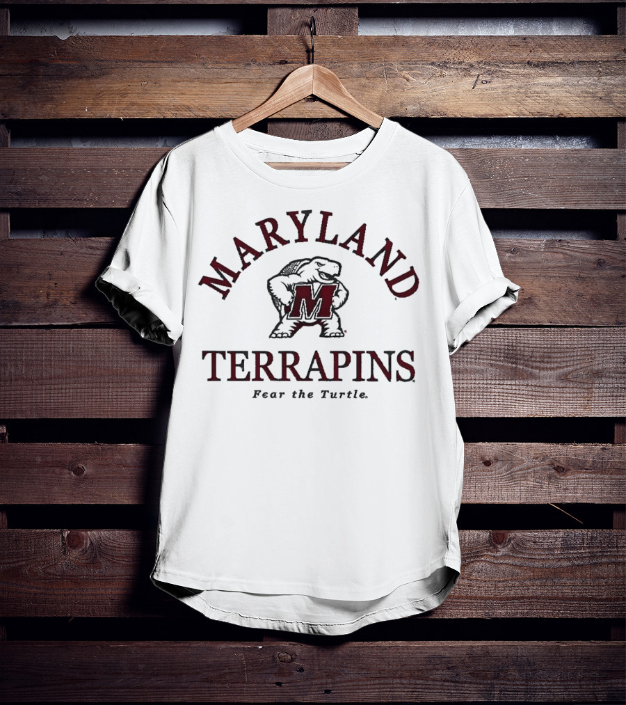 Maryland Terrapins Fear The Turtle Bold Mascot T-Shirt
