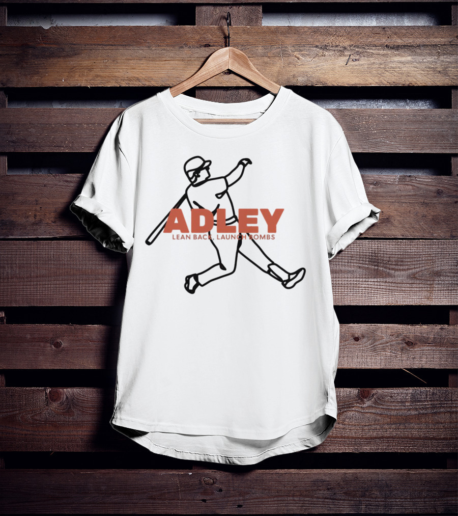 Adley Lean Back Launch Bombs Baseball T-Shirt