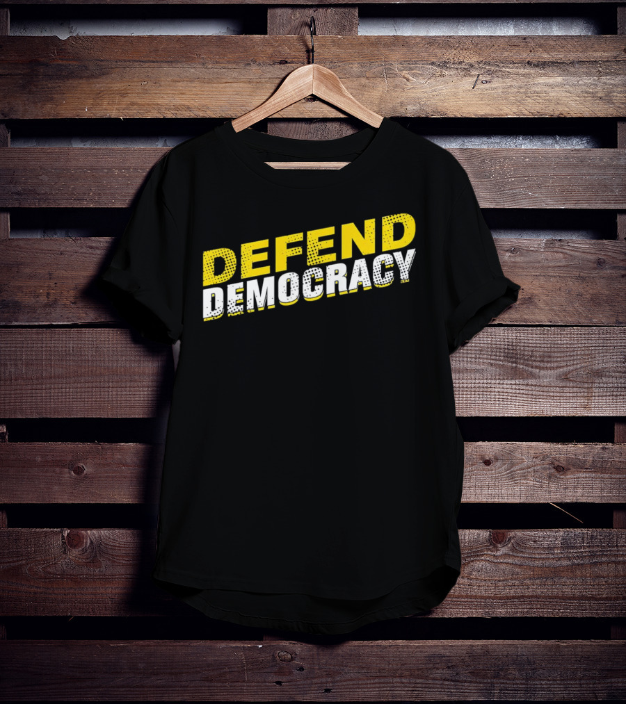 Defend Democracy Bold Vintage T-Shirt