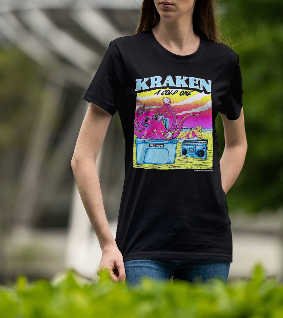 KRAKEN A COLD ONE OLD ROW BEACH CLUB T-Shirt