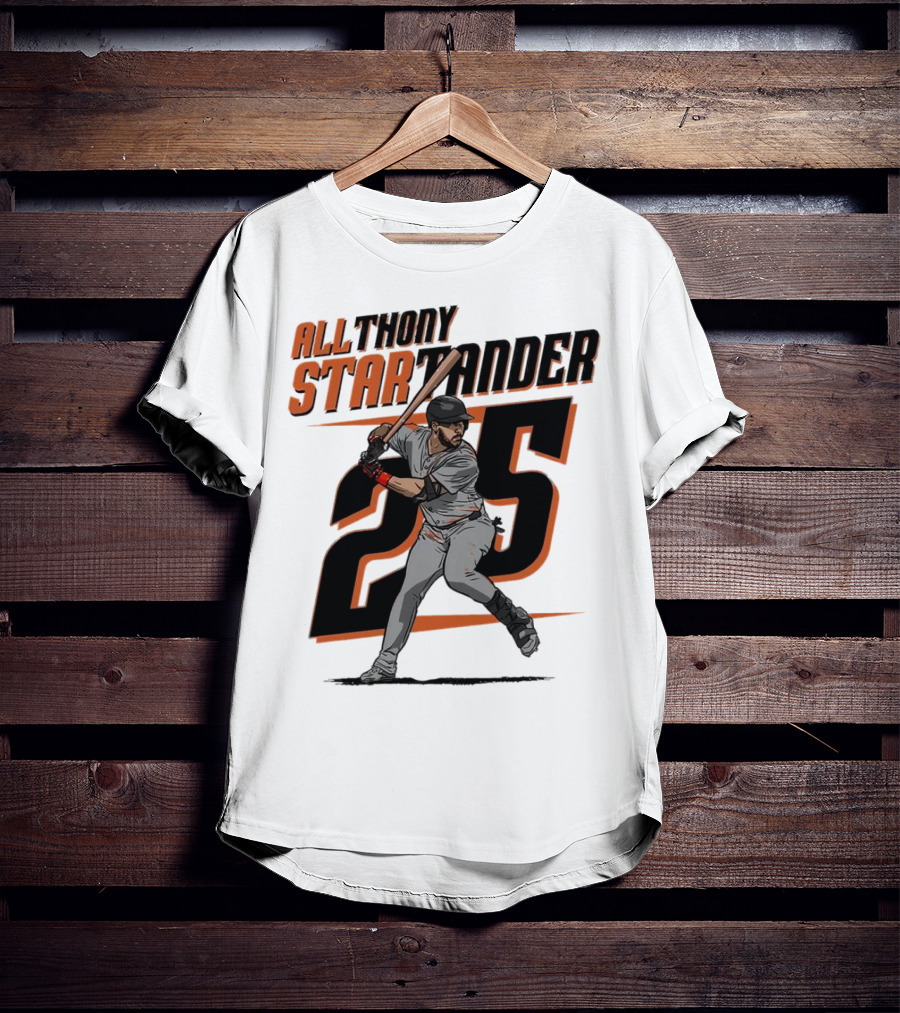 Anthony Santander All-Star Baseball Player Number 25 Baltimore T-Shirt