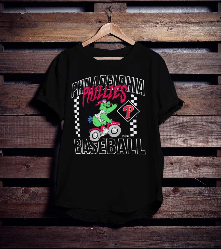 Philadelphia Phillies Baseball Phanatic Scooter Race T-Shirt