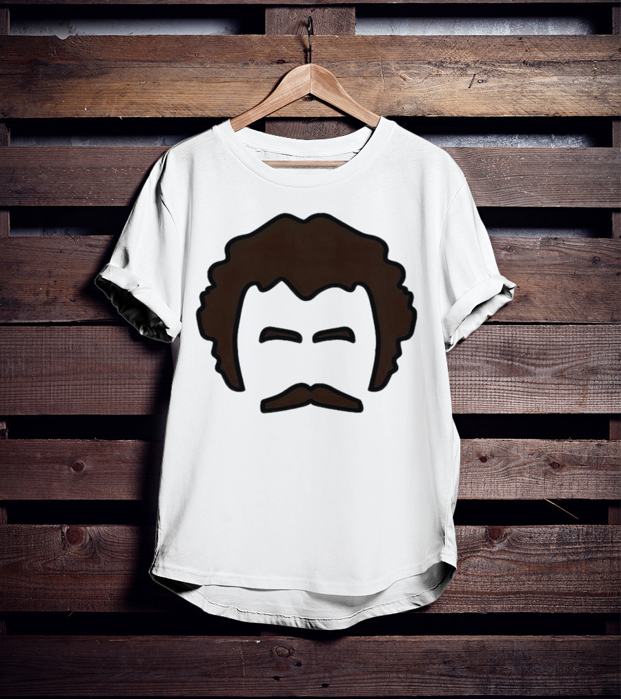 John Oates Mustache Hair T-Shirt