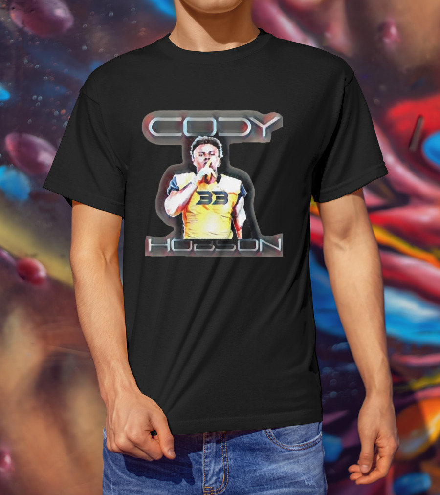 Cody Hobson 33 Merrimack Warriors Football T-Shirt