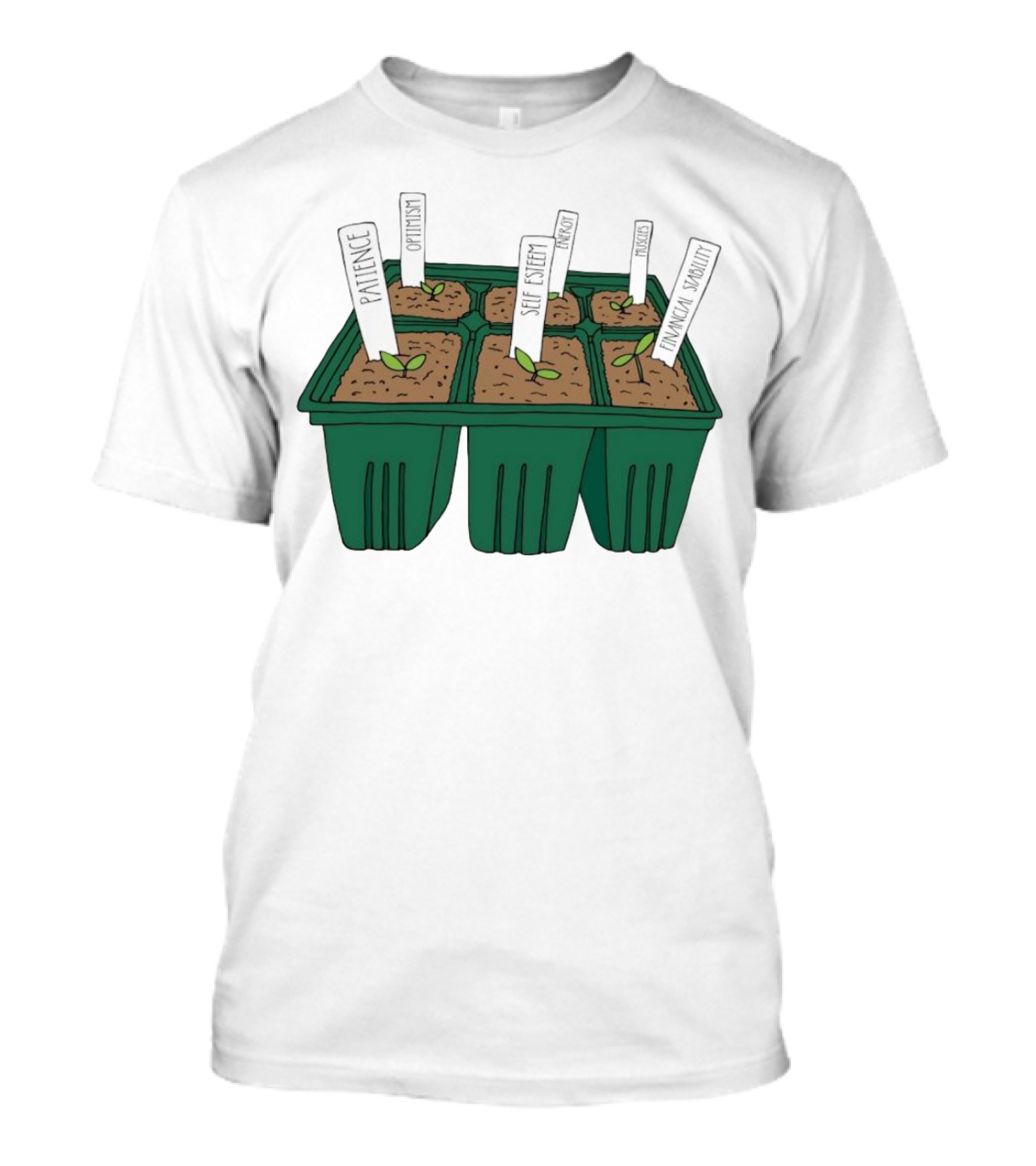 Patience Optimism Self Esteem Energy Finance Responsibility T-Shirt