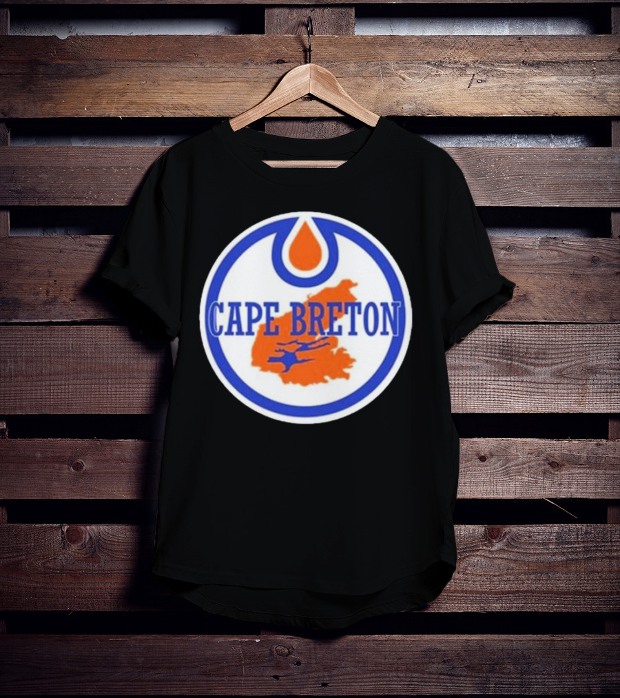 Cape Breton Oilers Hockey Logo Map T-Shirt