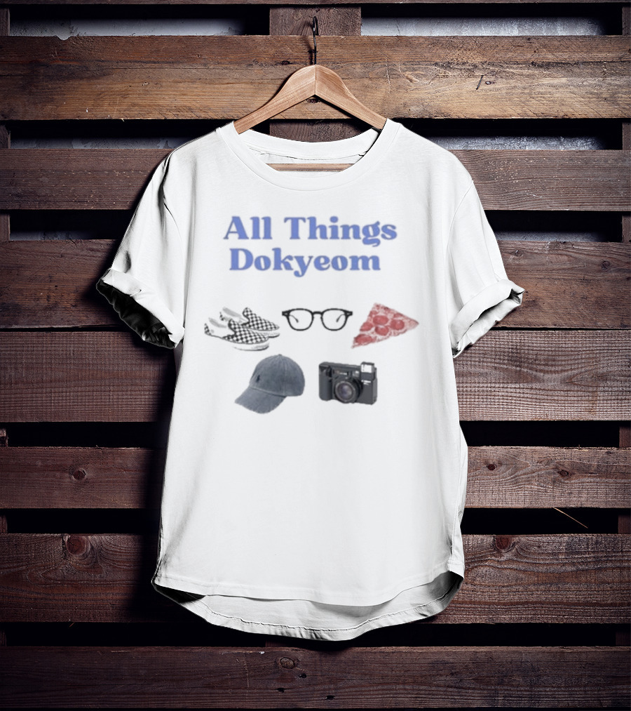 All Things Dokyeom Glasses Pizza Sneakers Camera Cap T-Shirt