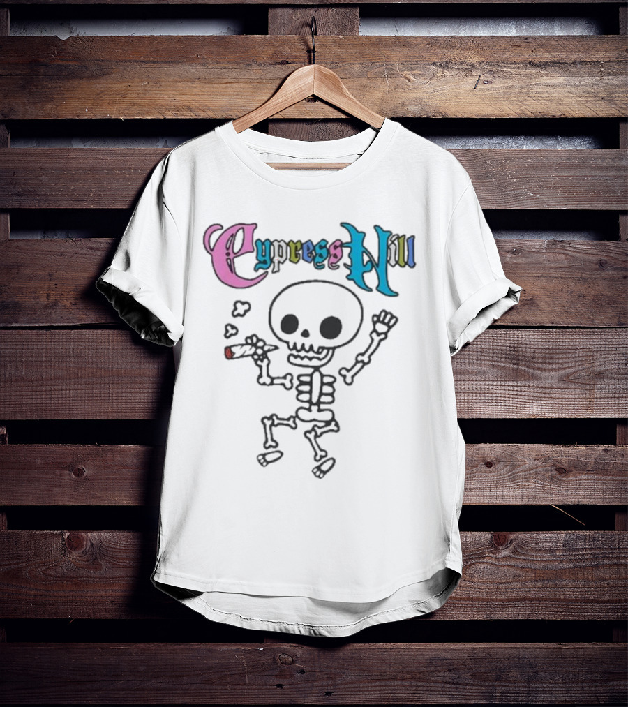 Cypress Hill Colorful Gothic Skull T-Shirt
